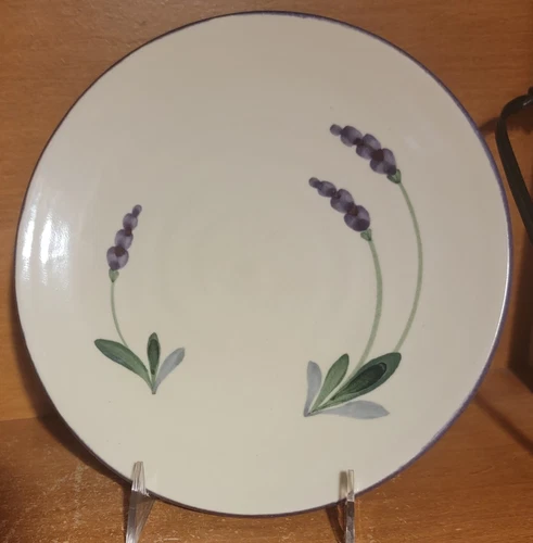 Emerson Creek Pottery LAVENDER Salad plate, 8 3/4", Excellent