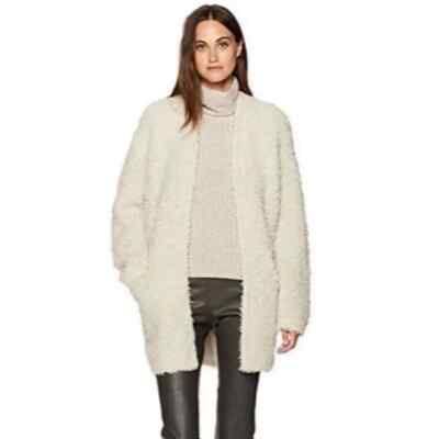 VINCE Teddy Cardigan Sweater Coat Open Wool Cashmere Soft