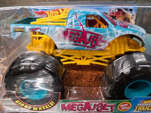 Hot Wheels Monster Trucks Mega Jolt 1/24 Die-cast (NIB) IBEW 2020 EXCLUSIVE - Picture 2 of 9