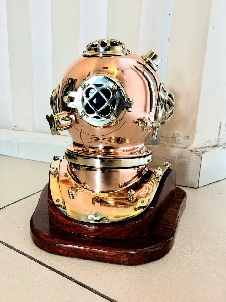 Casco de buceo decoración de habitación mercante marina habitación piratas regalo de Navidad Foto 2 de 2