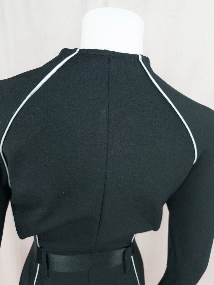 Poster Girl Black Jumpsuit Catsuit Size Large Streetwear Buckle Belt eBay