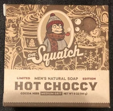 Dr. Squatch Hot Choccy Cocoa Christmas Soap 5oz Chocolate Made In USA