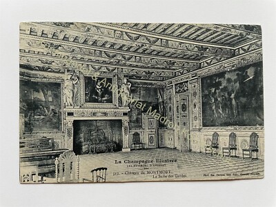 AK La Champagne Illustree Chateau de Montmort La Salle des Gardes 1906