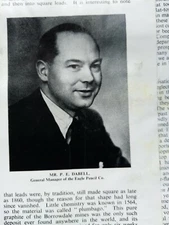 G9d Ephemera 1954 article eagle pencil Co Mr p e dabell 