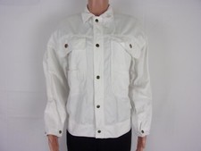 I.d.f. Button Up Long Sleeve Denim Jacket Size: M White