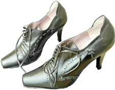 Scarpe Scarpa da Donna Francesine SPORTMAX Pelle Nera tacco 9 cm n. 36 