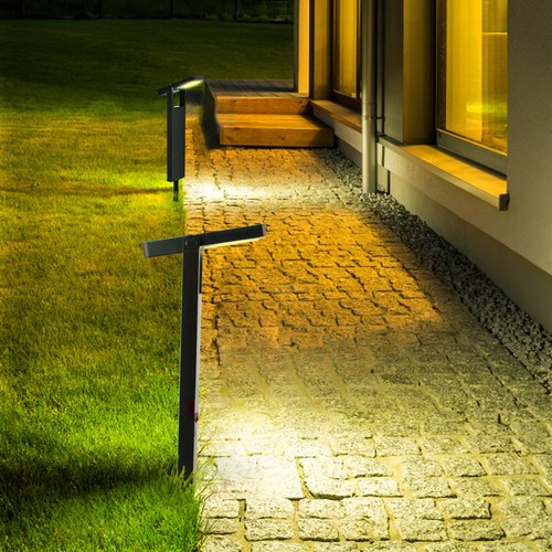 2x Verstellbare IP64 Solar Stecklichter, 200lm Hochhell + 12h Laufzeit, 2200mAh - Bild 5 von 19