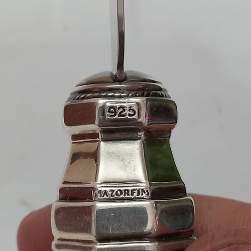 Vintage Hazorfim Sterling Silver 925 Saw Knife With Ornate Handle Shabbat Bread - Picture 10 of 24