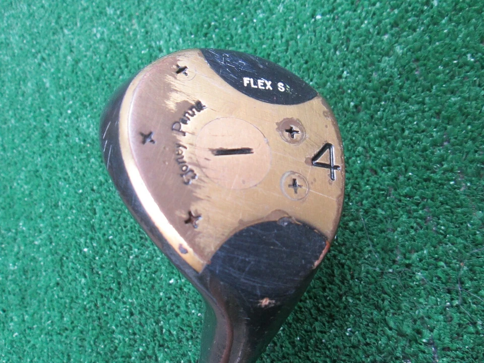 Golf Toney Penna Vintage 4 Madera Bonito Acabado Negro Original con Inserto Cara Roja Foto 4 de 4