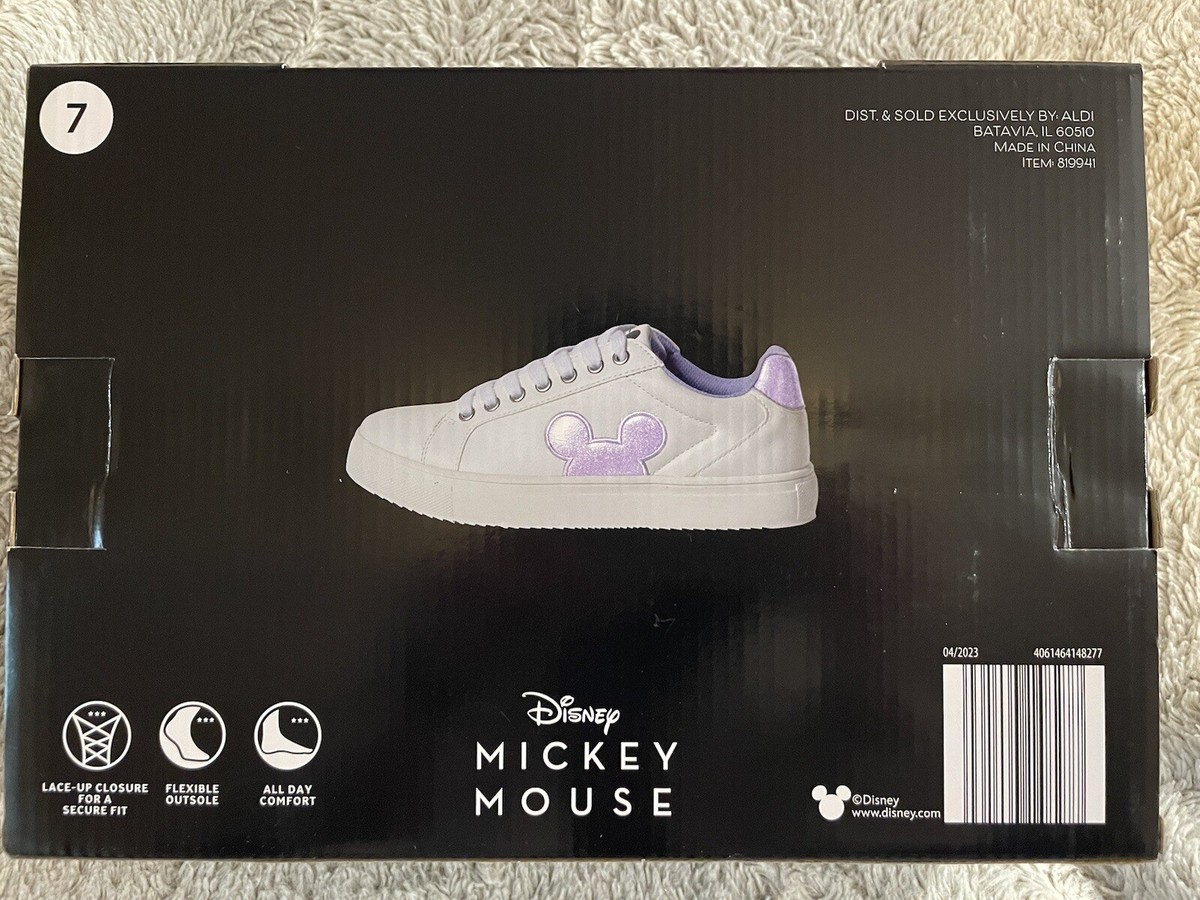 Disney Mickey Mouse Woman Character Court Shoes Aldi Pearl