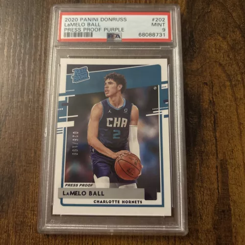 LaMelo Ball 2020-21 Panini Donruss Press Proof Purple Rated Rookie #202 RC /199