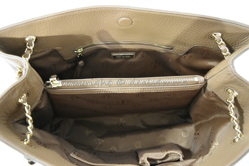 Borsa a tracolla nuova con etichette Tory Burch Britten in pelle triplo scomparto/borsa a tracolla in corteccia - Foto 11 di 12