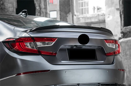 ABS Black JDM Style Rear Spoiler Wing Trunk For 2018-2022 Honda Accord Sedan 4DR - Picture 4 of 7