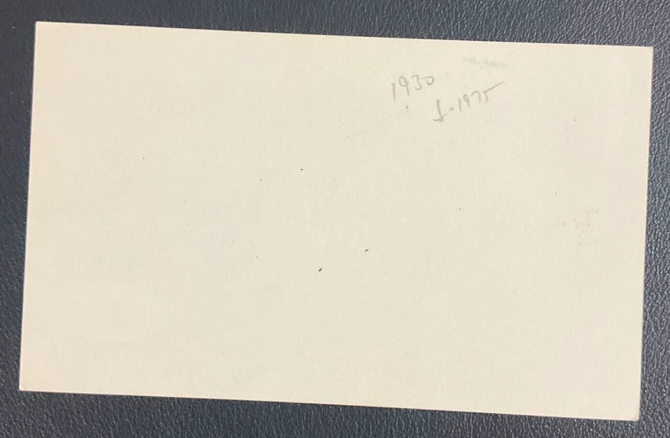 Irving (Jack) Burns Signed Index Card JSA Certified MLB Detroit Tigers (d.1975) - Image 3 of 3