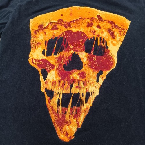 Place Shirt Boys Large Black Pizza Face Funny Graphic Long Sleeve - Picture 6 of 11