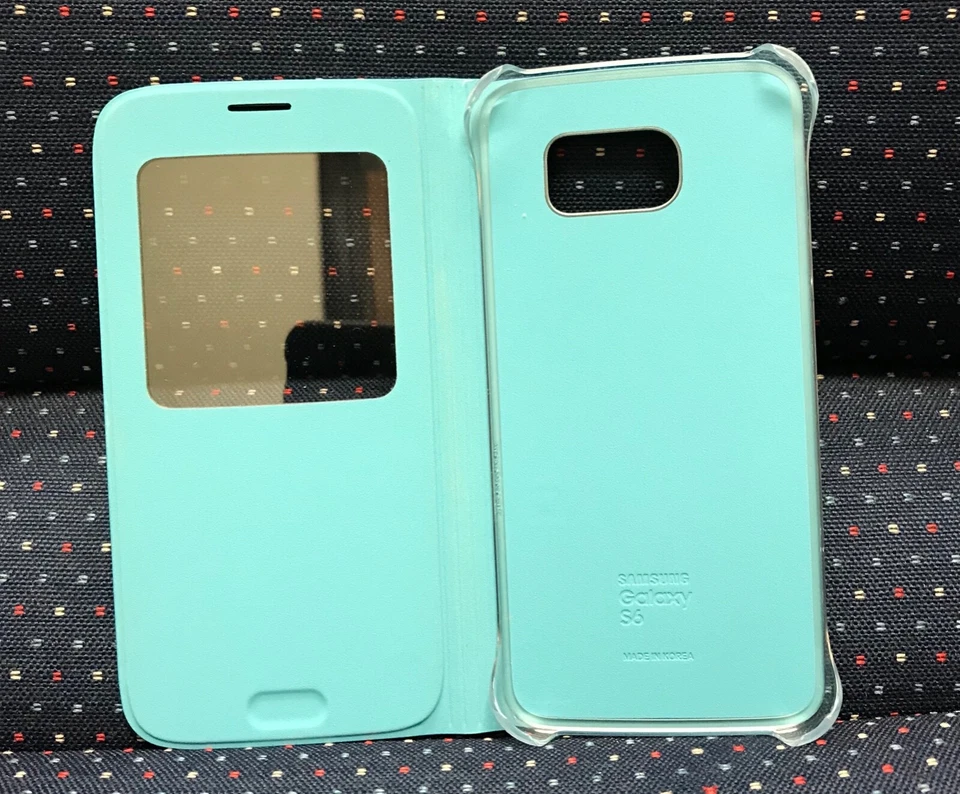 S-View Soft-Shell Case for Samsung Galaxy S6 Phones - Blue, Model:EF-CG920PLEGUS - image 2 of 3