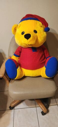 Huge Rare vintage Winnie The Pooh Bear Sleep Shirt Hat Stuffed Animal plush - Picture 1 of 21