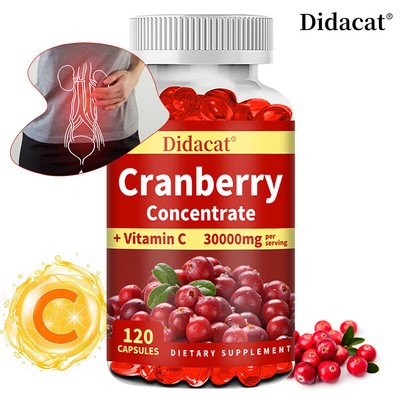 Cranberry-Konzentrat-Extrakt-Ergänzung für Frauen und Männer + Vitamin C