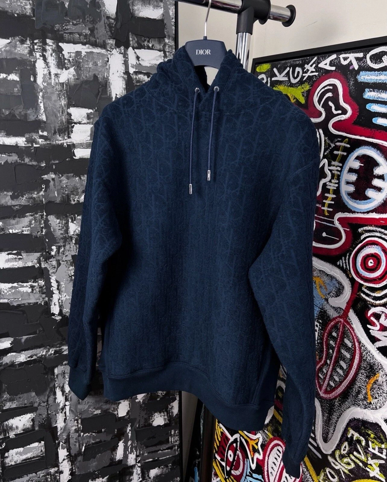 Felpa con cappuccio Dior Oblique Terry Cloth