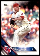 Zach McAllister 2016 Topps #374 Indians MLB READ FREE SHIPPING AutographDen
