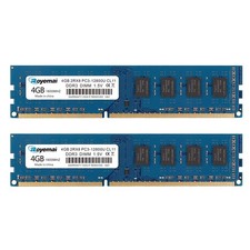 8GB Kit 2X4GB DDR3 1600MHz PC3-12800U 4GB 2Rx8 240-pin Dimm CL11 1.5V Deskt...