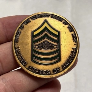 US Army Sergeant Major of the Army Challenge Coin SMA Robert E. Hall