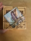 Washington State Bamboo Puzzle Coaster Set With Holder NWT Sovereign Gift OBO