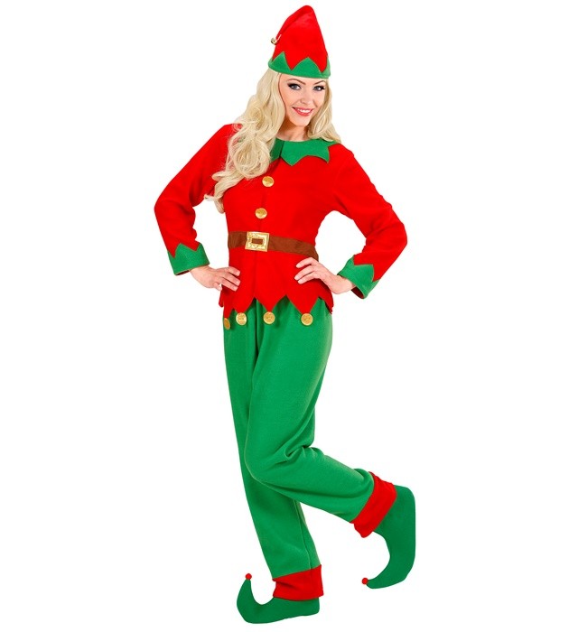 Widmann Santa's Little Helper Elf (Coat With Belt, Pants, Hat) (M) Different Col
