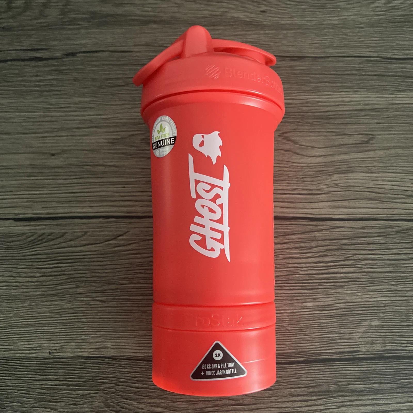 Ghost Lifestyle Red Protein Shaker Blender Cup Bottle Powder Supplement
