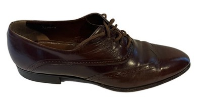 Sandro Moscoloni N.E.W.S. Oxford Burgundy Leather Dress Shoes Sz 10.5