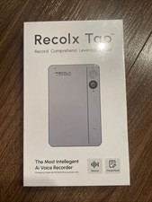 Recolx Tap AI Voice Recorder Digital JYDH-100 Bluetooth Space Grey Comprehend
