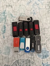 LOT of 11 USB Flash Drives - Various Brands - Various Sizes