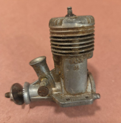 Fox 15 C/L Slant Plug Model Airplane Glow Engine Vintage