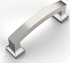 5Pk  Amerdeco  Brushed Satin 3" Hole Center Cabinet 3.5"  Drawer Handles Pulls