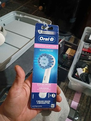 Oral-B Sensitive Gum Care Replacement Electric Brush Heads 3 Pack Soft