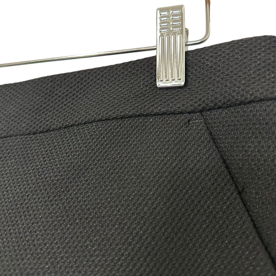 Club Monaco Womens Textured Scalloped Hem Chino Shorts Size 04 Black - Image 4 of 4