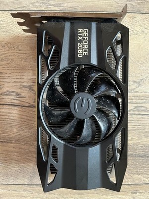 EVGA NVIDIA GeForce RTX 2060 6GB GDDR6 Single-Fan Grafikkarte / Top Zustand
