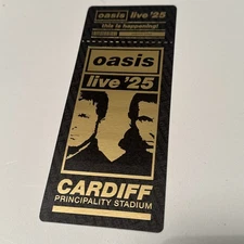 Oasis Live 25 Official Souvenir Ticket Stub Cardiff Principality Stadium 2025