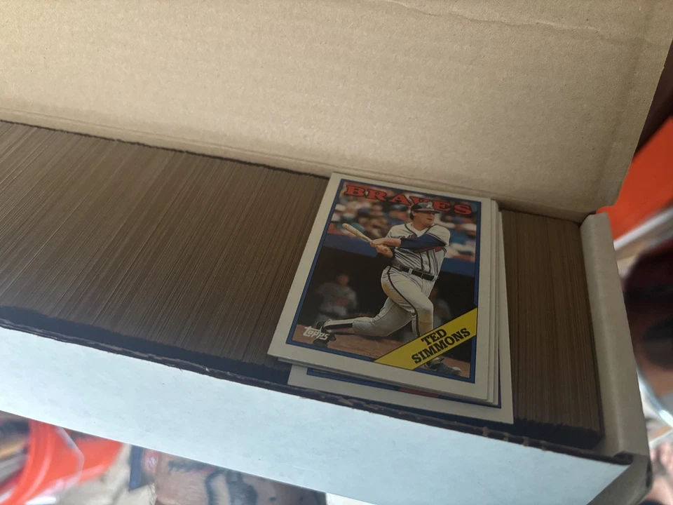 1988 年 Topps 棒球全套带盒 792 张卡 美国职棒大联盟复古蜡乐趣 MLB 新秀 — 第 3/4 张图片