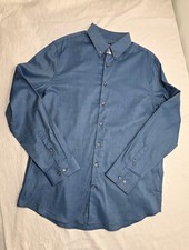 NWT Express Extra Slim Stretch Modern Tech 1mx Men's Dress Shirt Size L 14