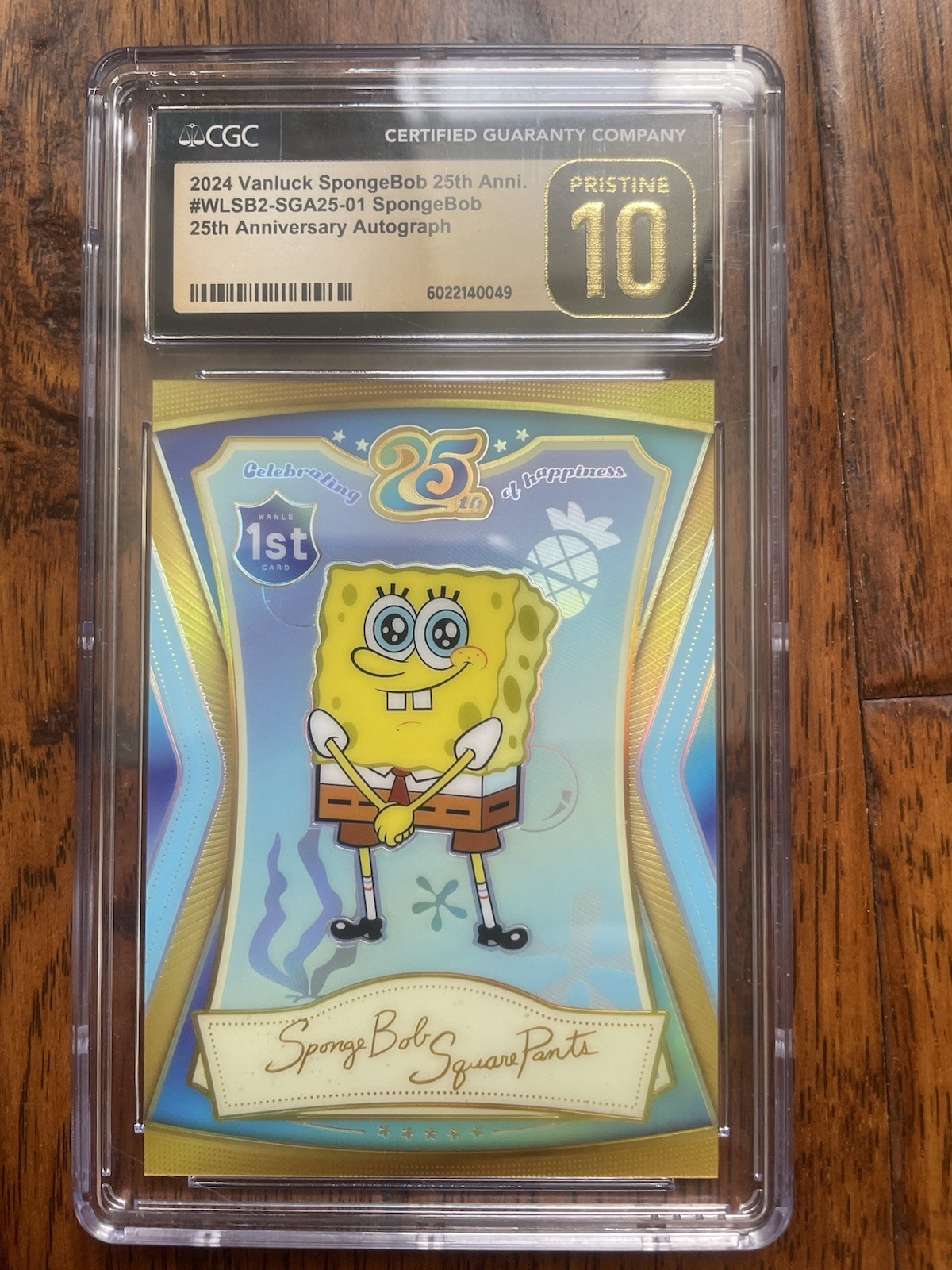 SpongeBob SquarePants  Asian Limited Edition Autograph Card Cgc 10，25/25 view 3