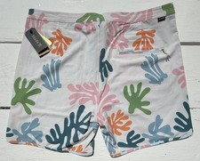 ROARK Chiller 17" Light Blue Board Shorts Swim Trunks - Men's Size 38 - NWT