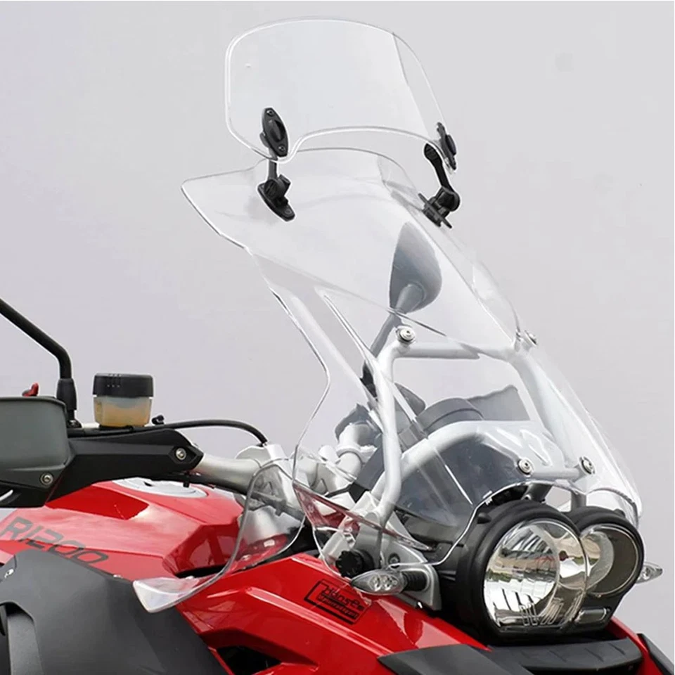 Universal Motorcycle Adjustable Windshield Extension Clip-on windscreen 36CM - Image 3 of 4