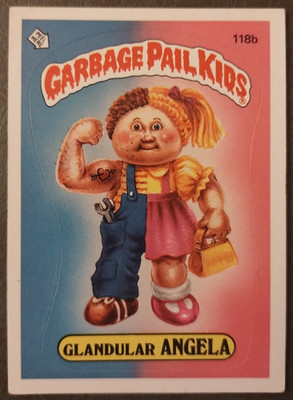 Garbage Pail Kids OS3 1986 Glandular Angela 118b 2** - Wanted Poster - EX Glossy