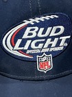  Bud Light NFL Hat Official Beer Sponsor Embroidered Patch Logo Adj Back Ex Con  — photo 2