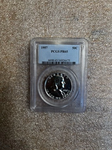 1957 Ben Franklin Half Dollar Proof PCGS PR65