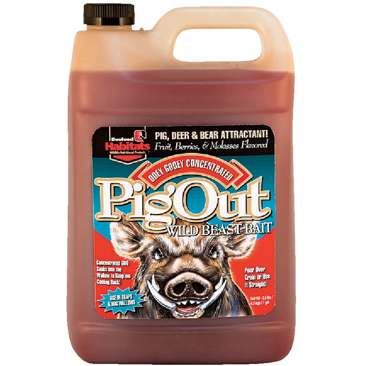 Evolved Habitats Pig Out 1 Gal. Concentrated Liquid Hog Attractant 41303 Evolved