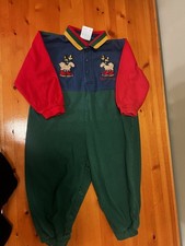 Baby B  gosh Oshkosh Vintage 90s Outfit Block Color Boys 18M EUC