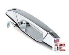 Exterior Chrome Door Handle Front Left Driver Side Fit for 2007-2013 Chevy