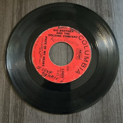 BIG BROTHER AND THE HOLDING COMPANY-Piece Of My Heart/Turtle Blues 45 Columbia
